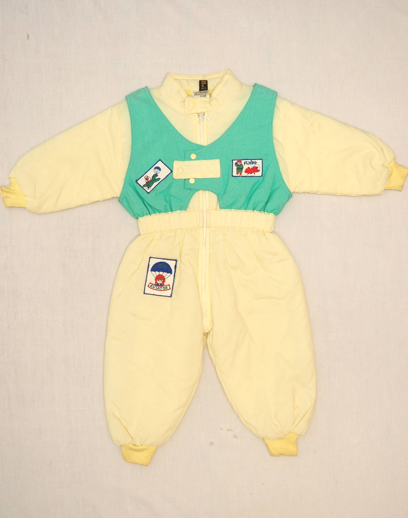 Yellow winter suit