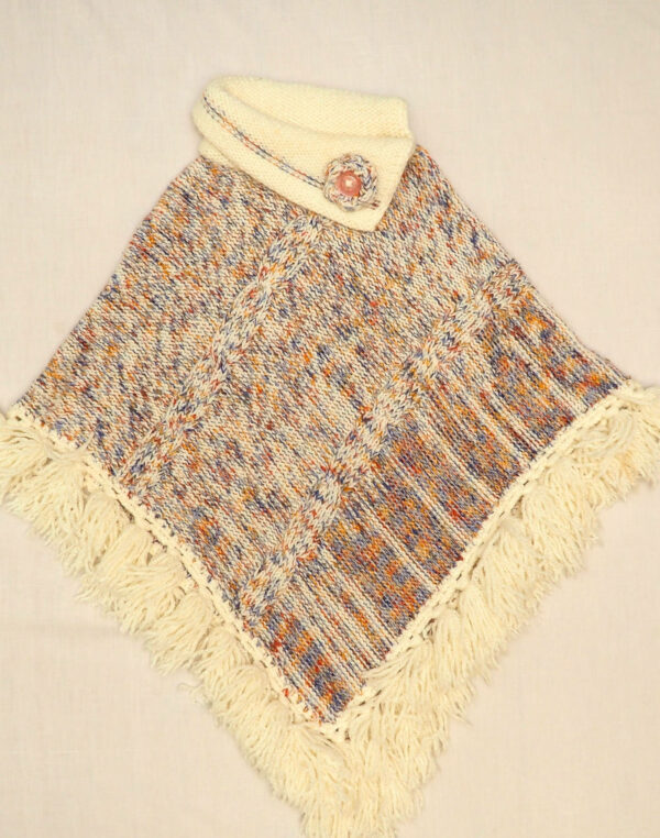 Mottled poncho