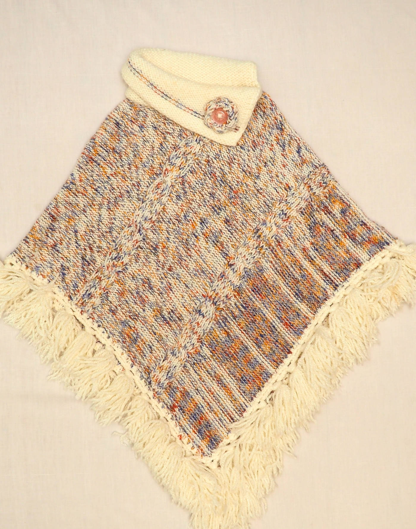 Mottled poncho
