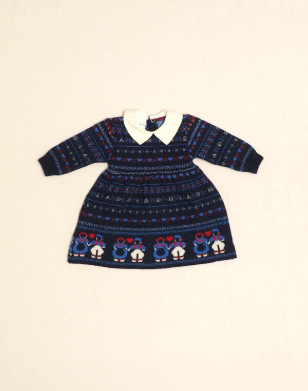 Robe jacquard folk