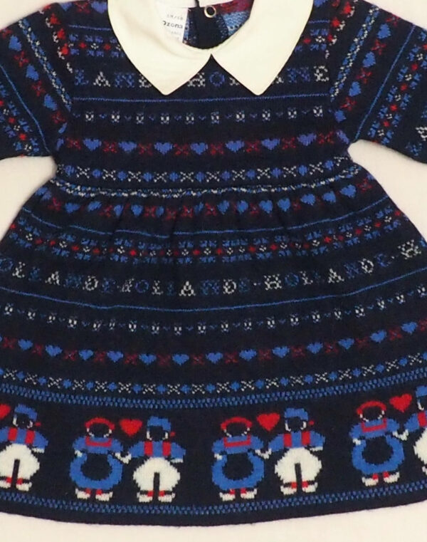 Robe jacquard folk