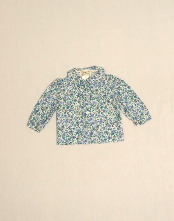 Blue floral shirt