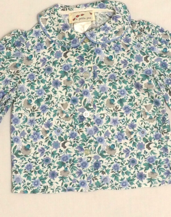 Blue floral shirt