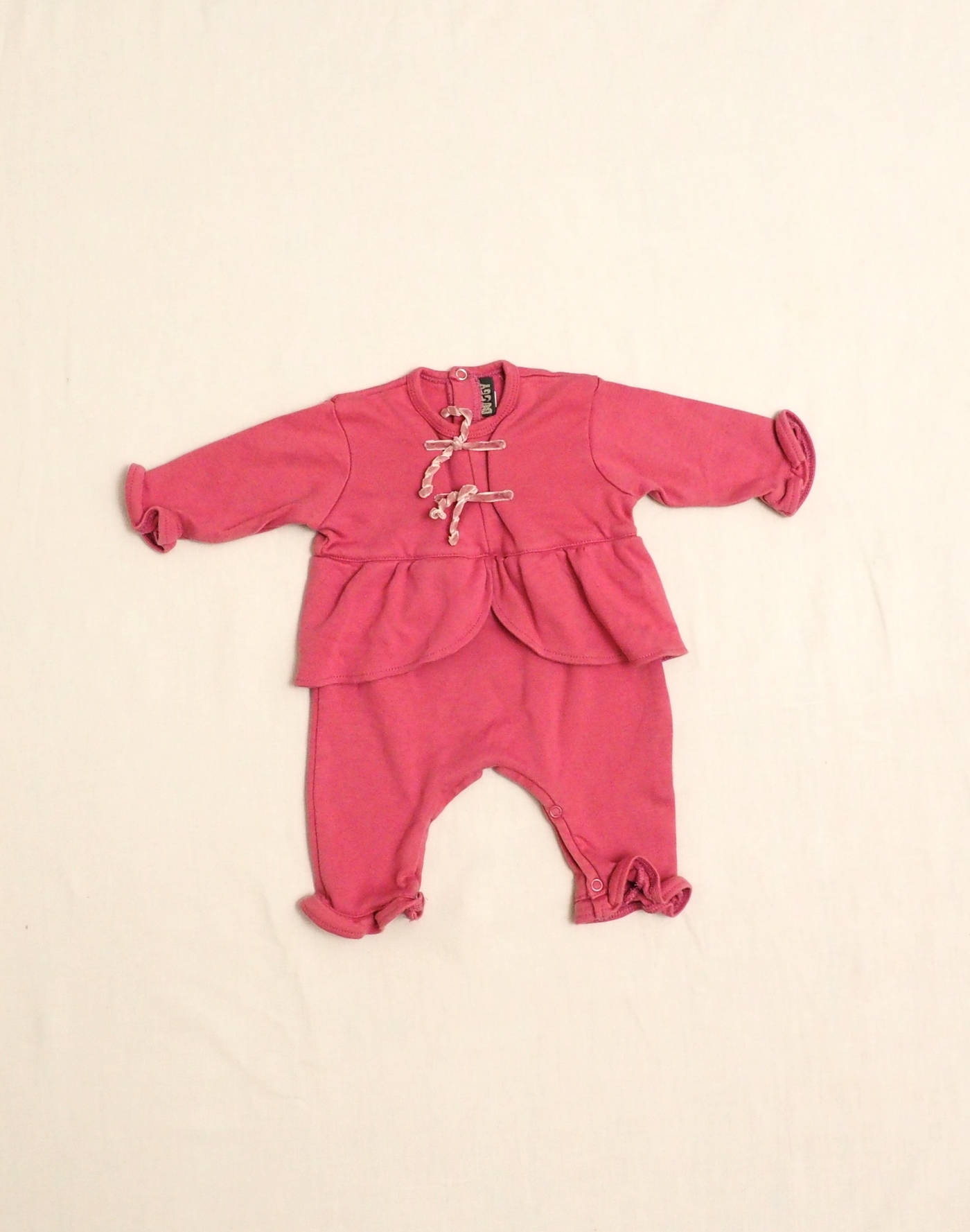 Plum baby pyjamas