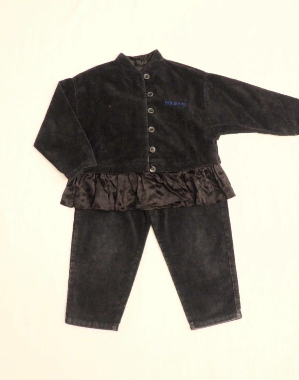 Velvet jacket & pants set