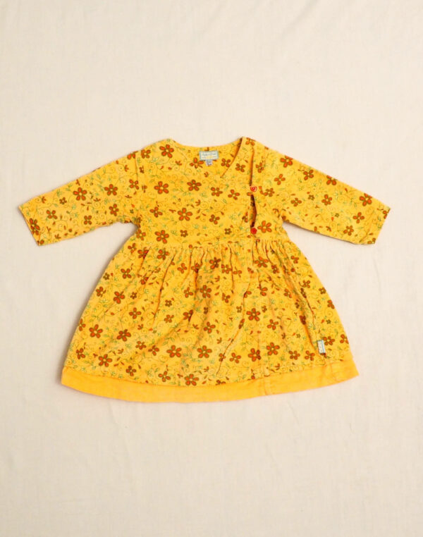 Robe velours fleurie