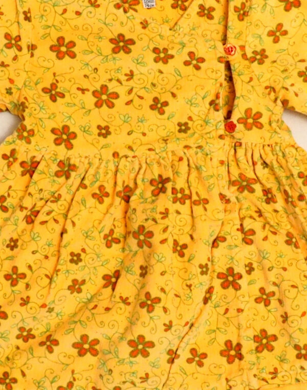 Robe velours fleurie
