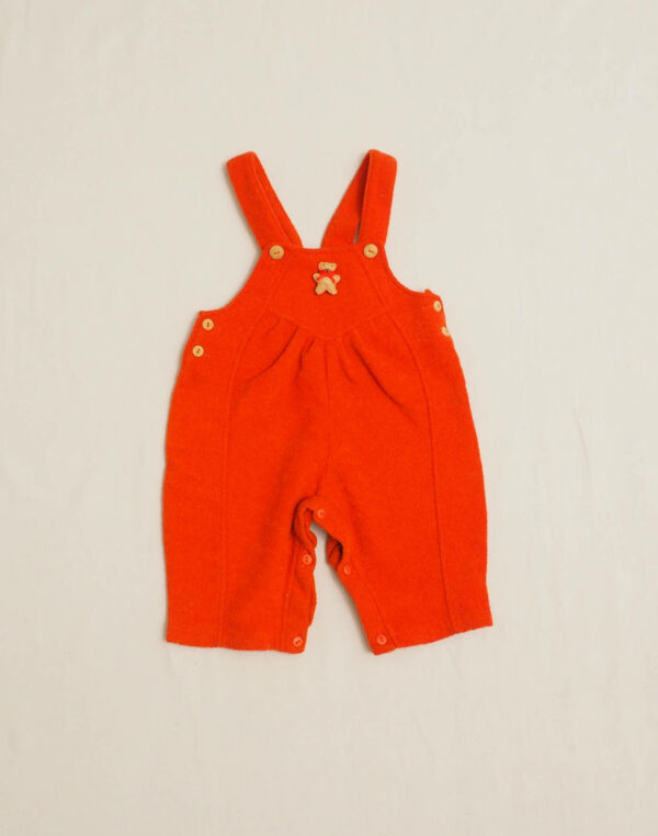 Bear fleece overalls
