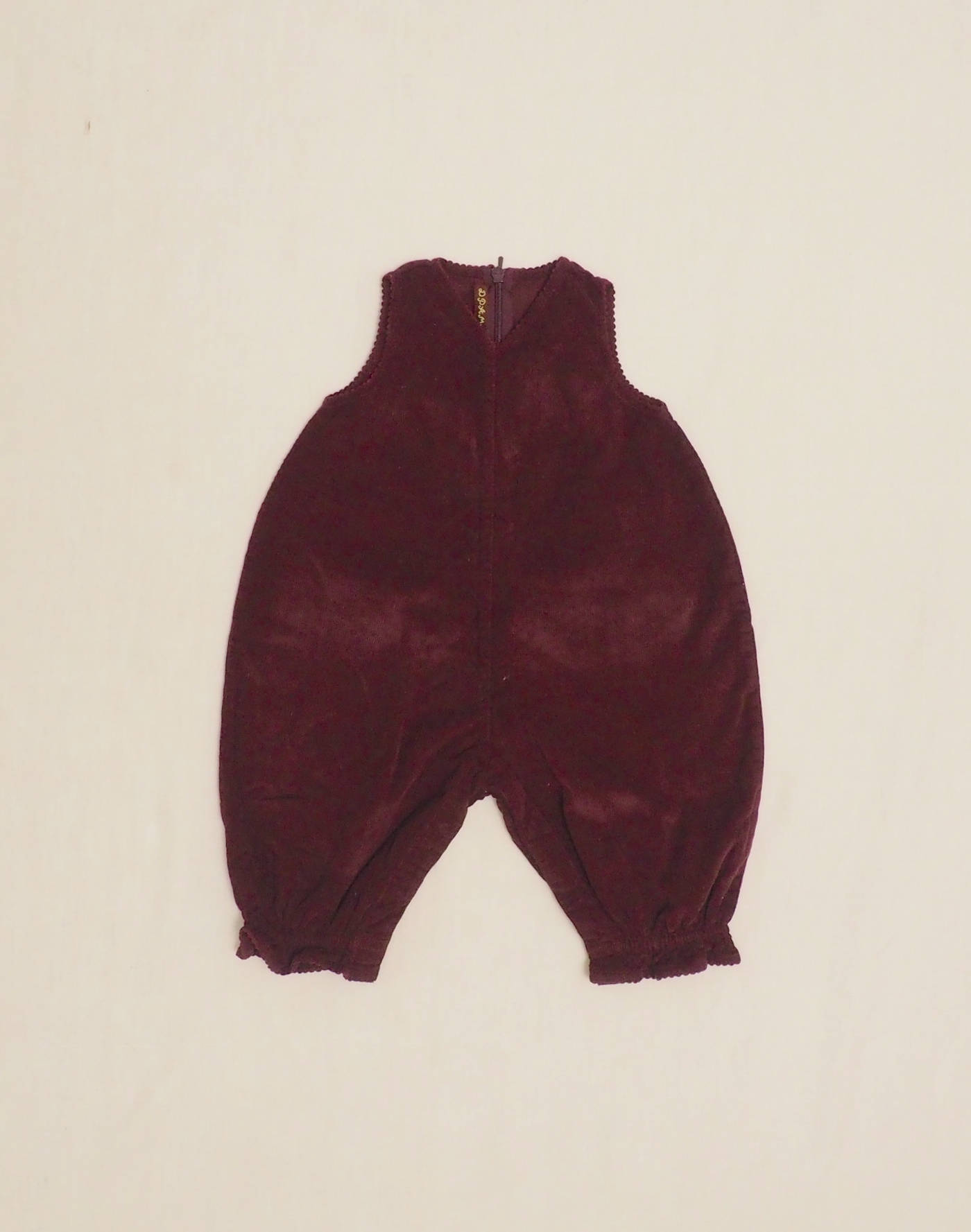 Combinaison velours prune