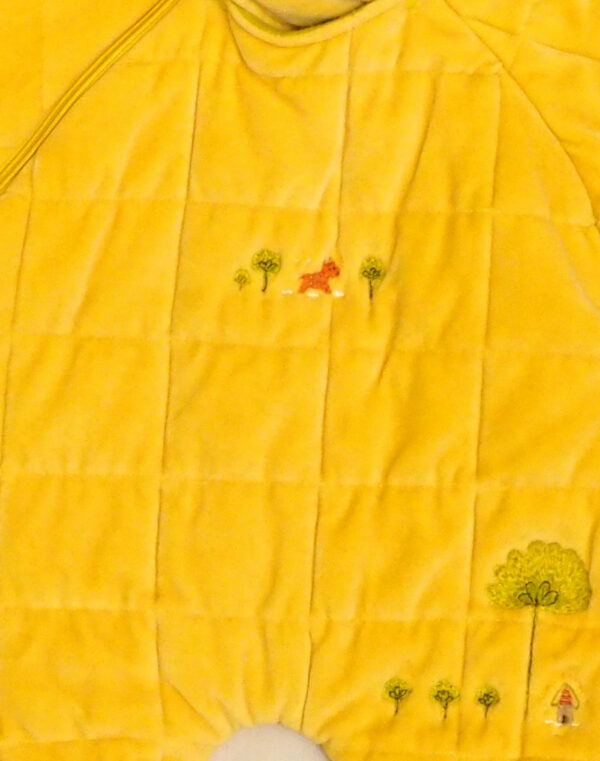 Yellow velvet suit