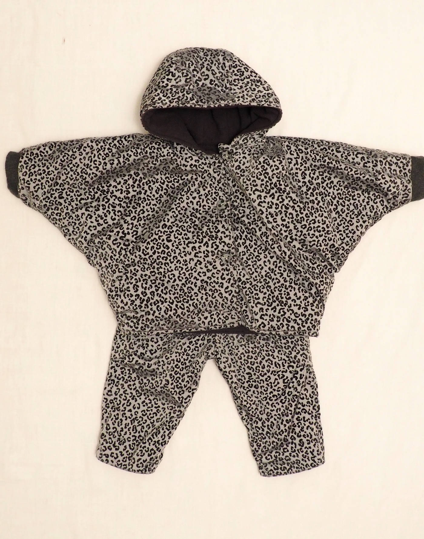 Leopard ski set
