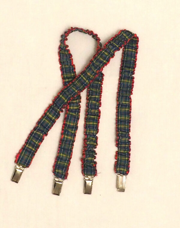 Tartan suspenders
