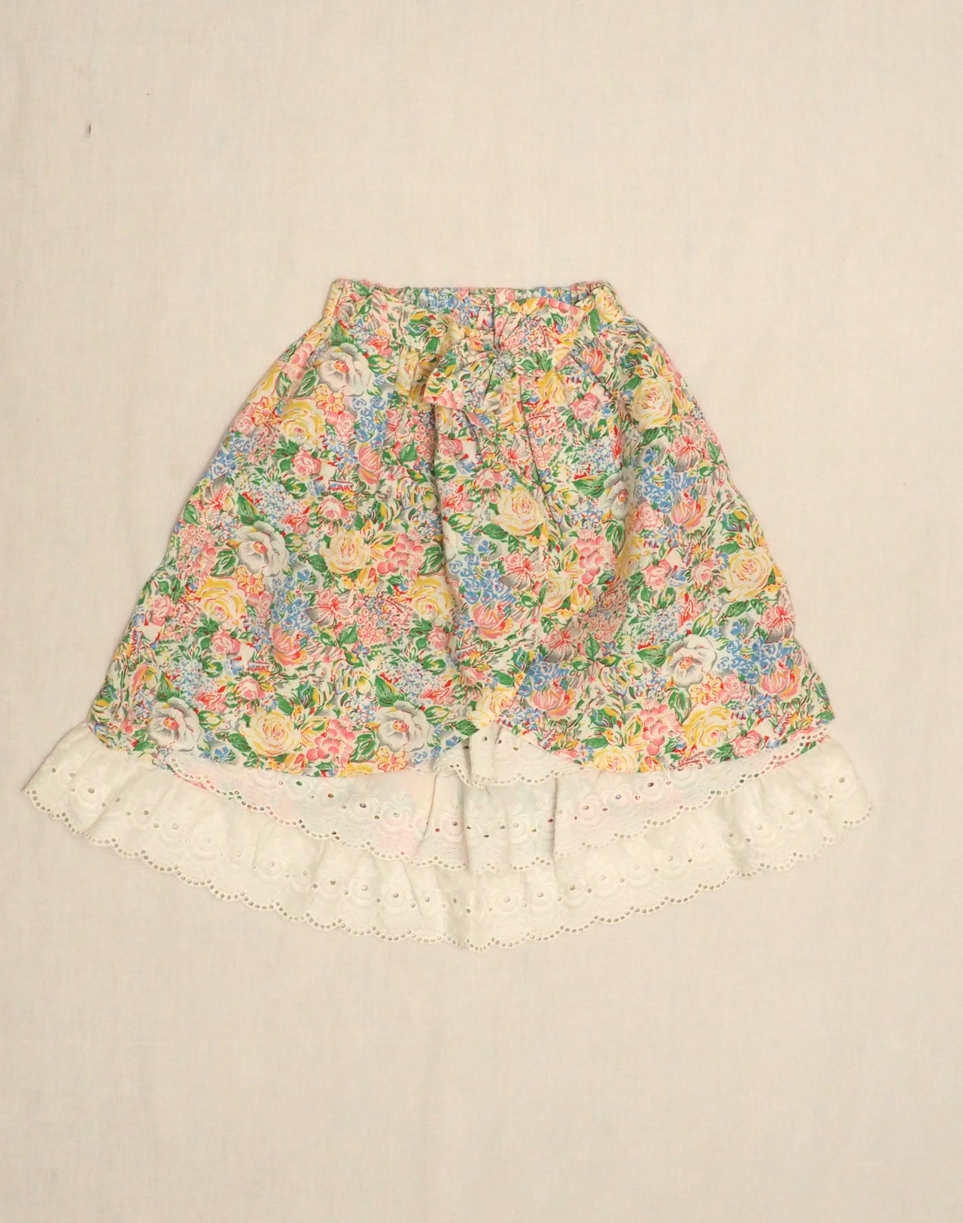 Long floral skirt & petticoat