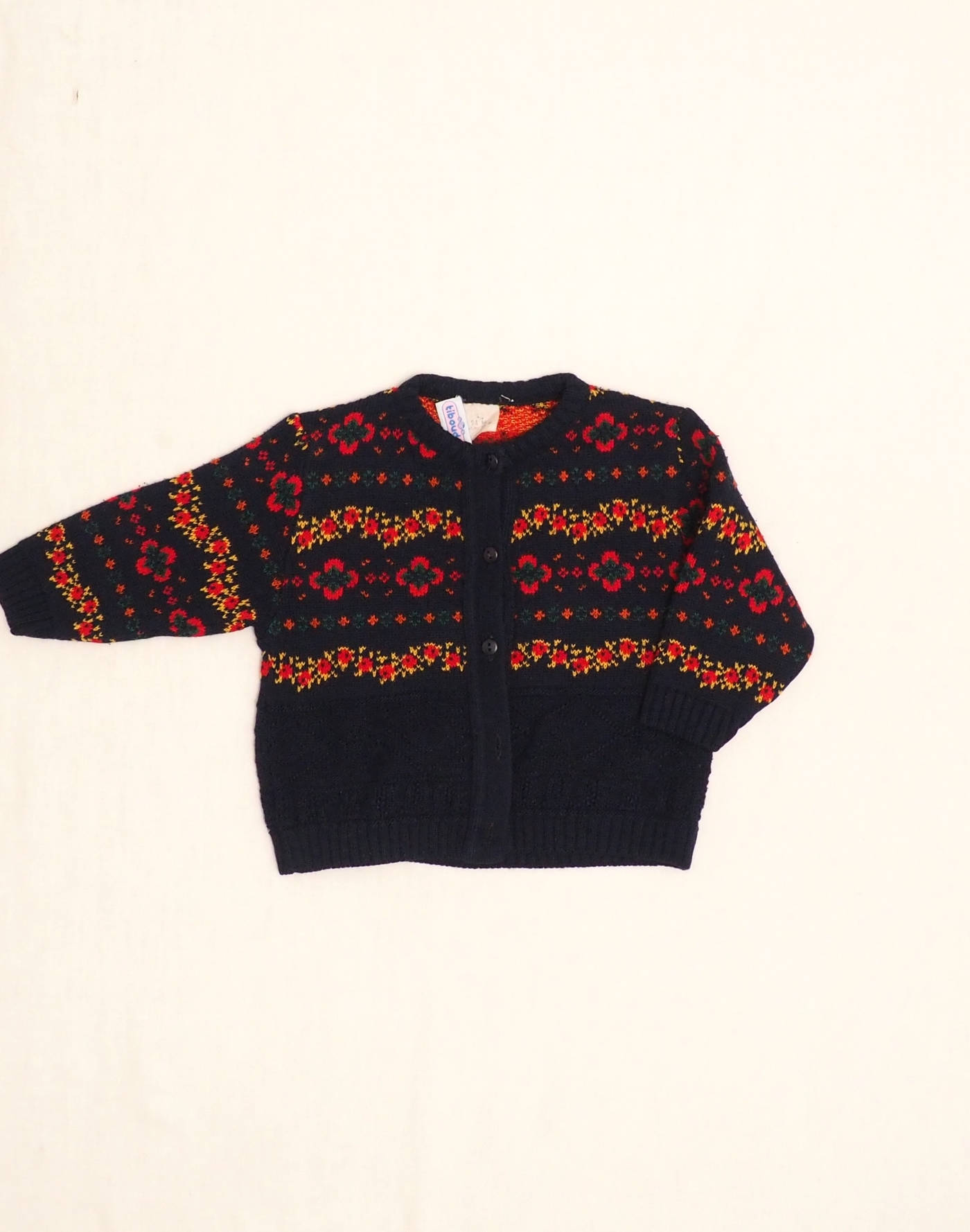 Floral jacquard cardigan