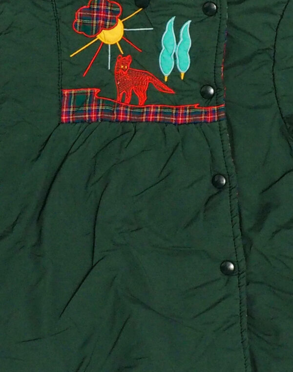 Embroidered hooded coat