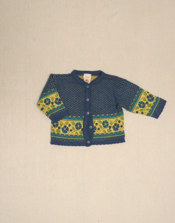 Floral jacquard cardigan