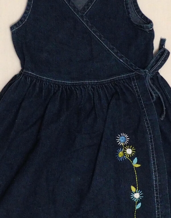Robe jean cache-coeur
