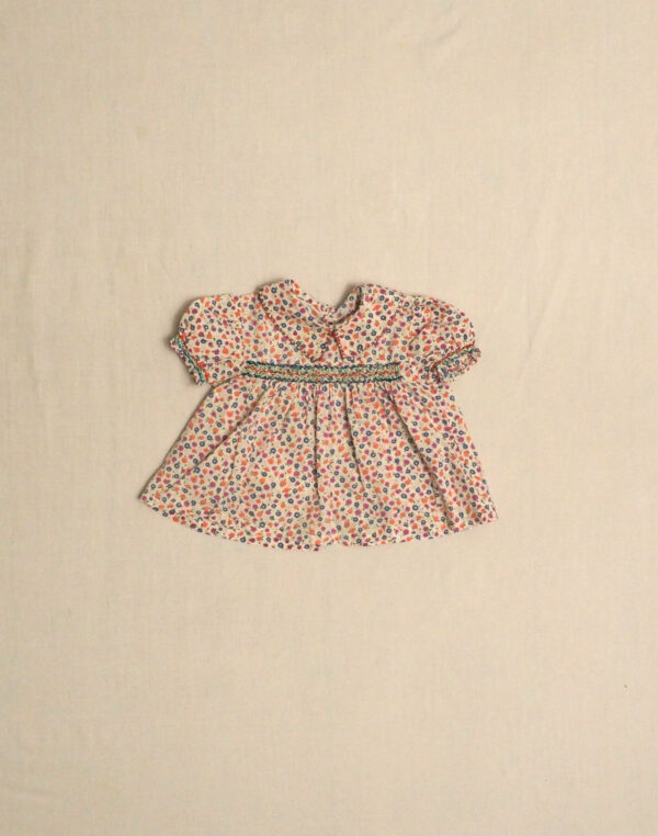 Blouse fleurie cousue main