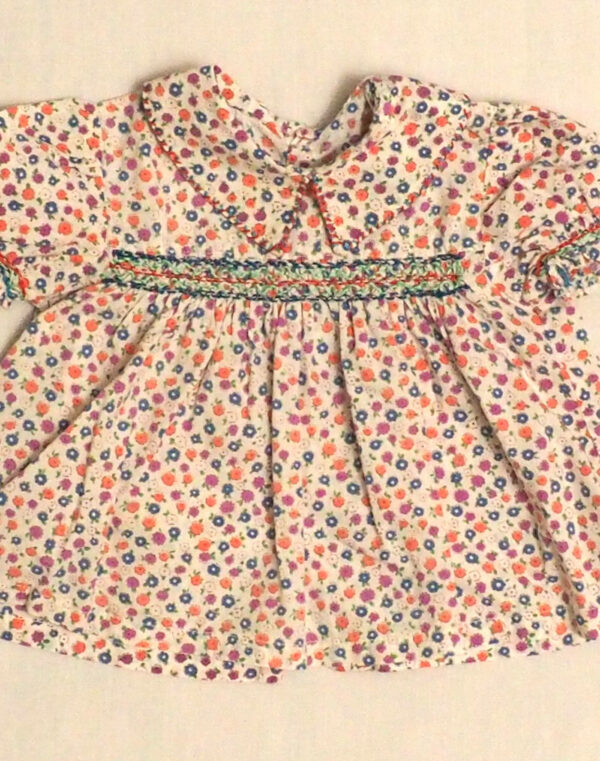 Blouse fleurie cousue main