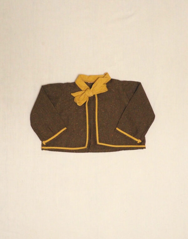 Bow-neck jacket