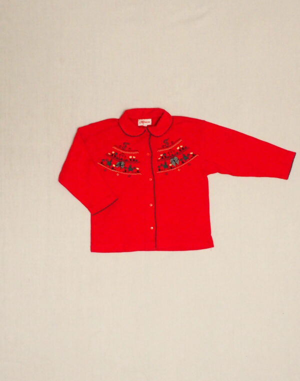 Chemise jersey brodée