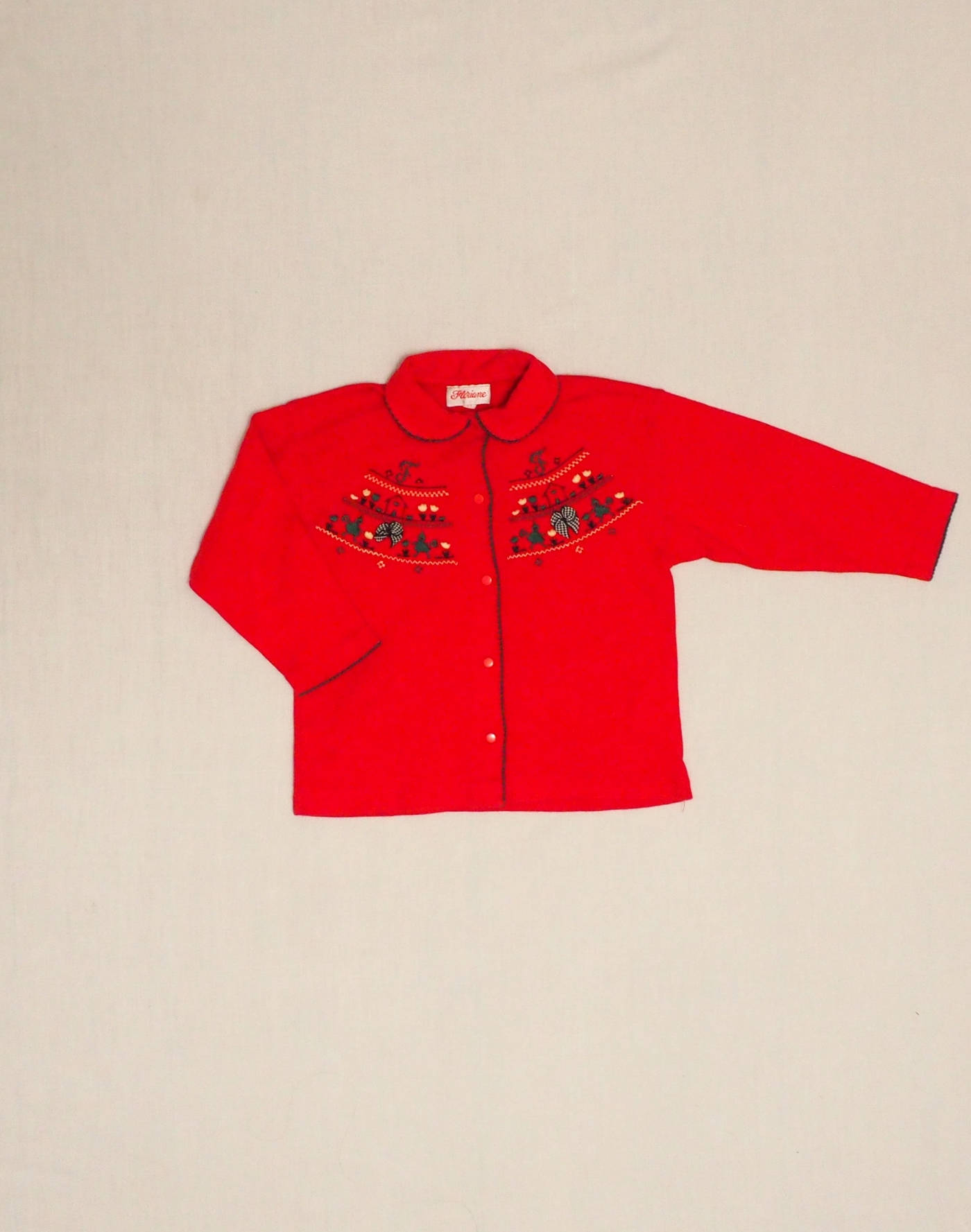 Chemise jersey brodée