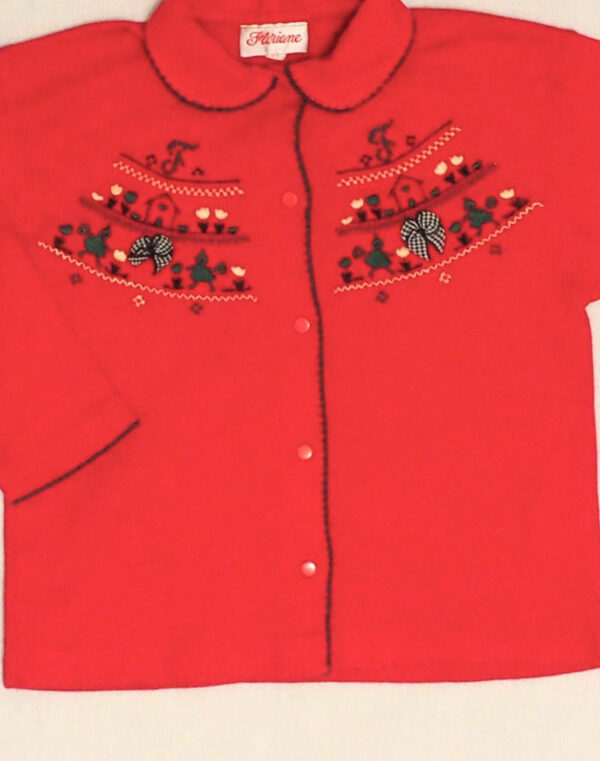 Chemise jersey brodée
