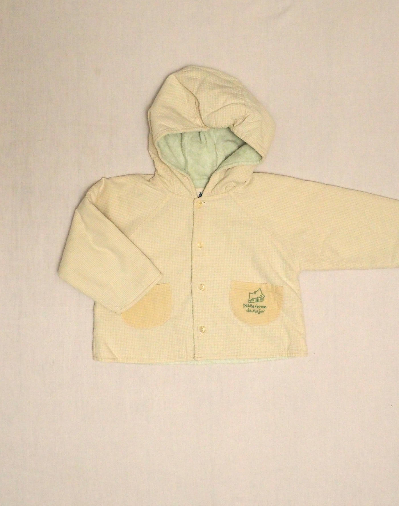Veste à capuche seersucker