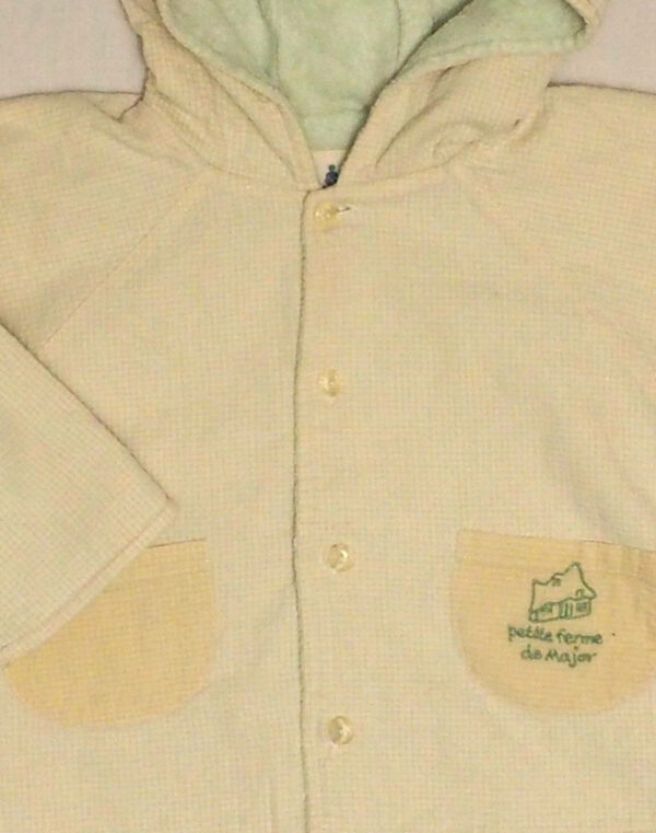 Seersucker hooded jacket