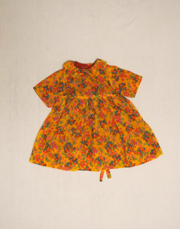 Robe fleurie col Pierrot