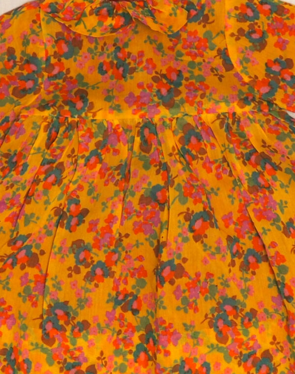 Robe fleurie col Pierrot
