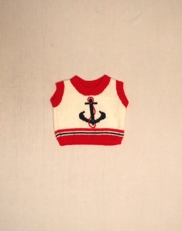 Hand-knitted anchor sweater