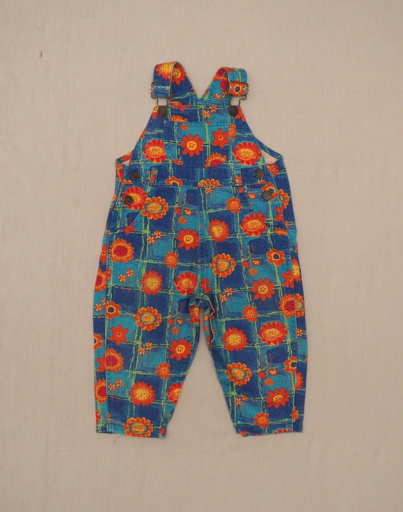 Floral overalls
