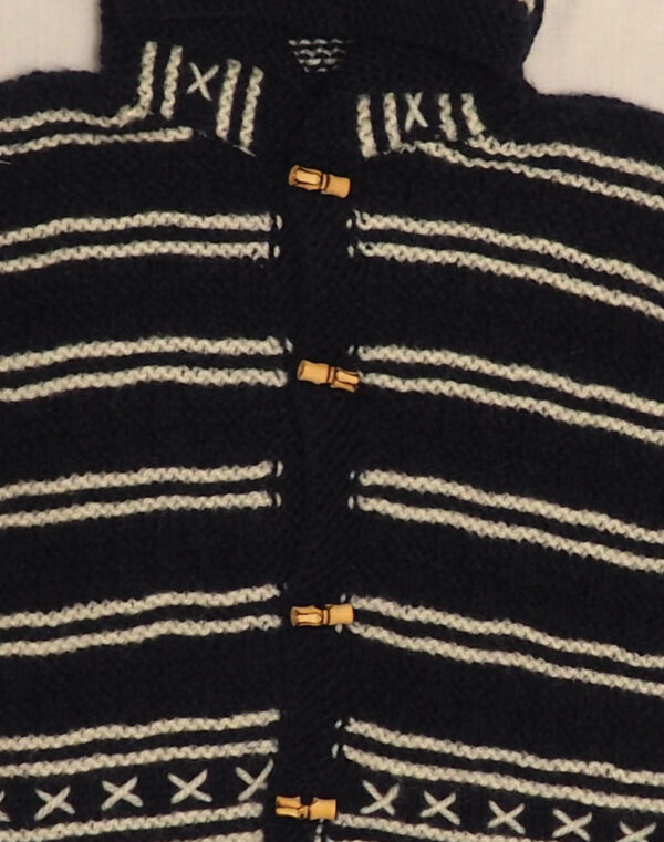 Hand-knitted hoodie