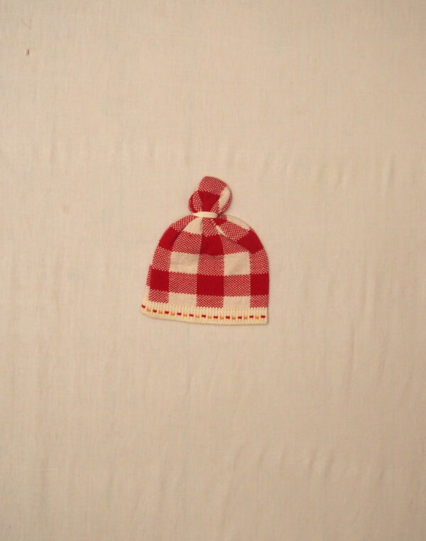 Red plaid hat