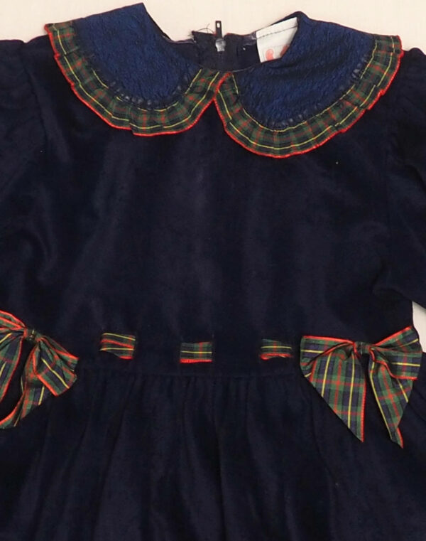 Robe marine & écossais