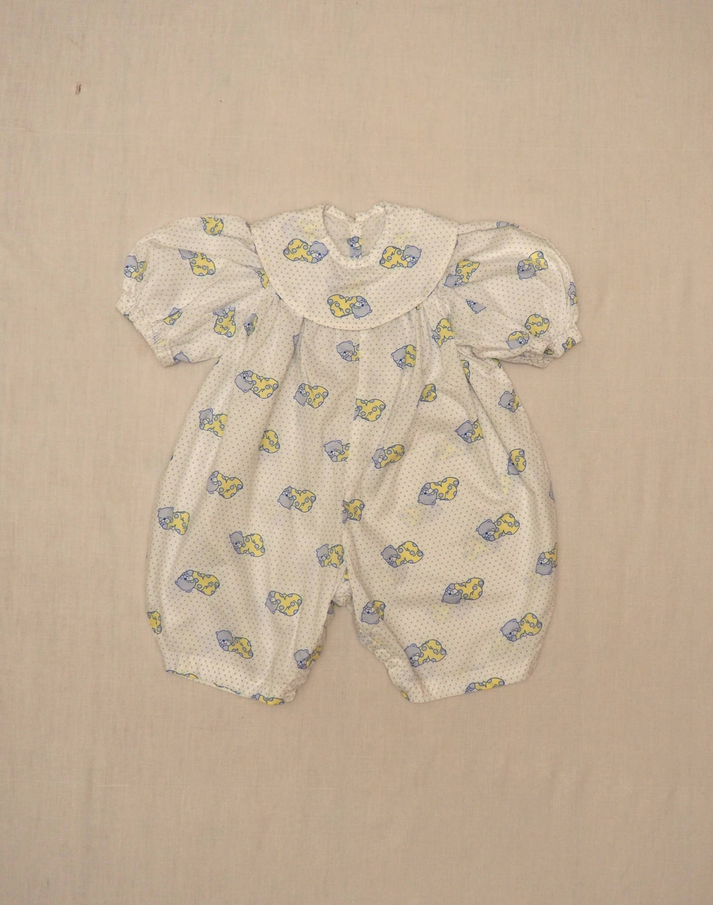 Handmade teddy bear romper