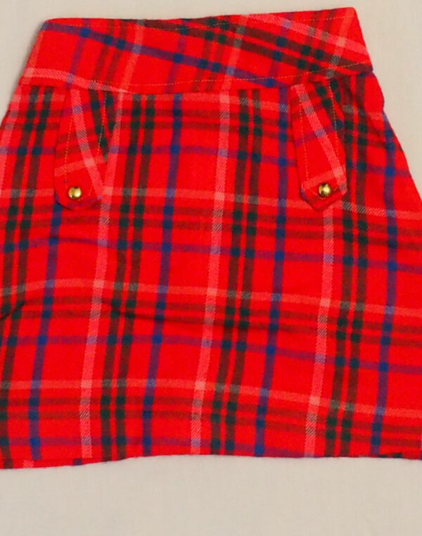 Jupe écossaise rouge