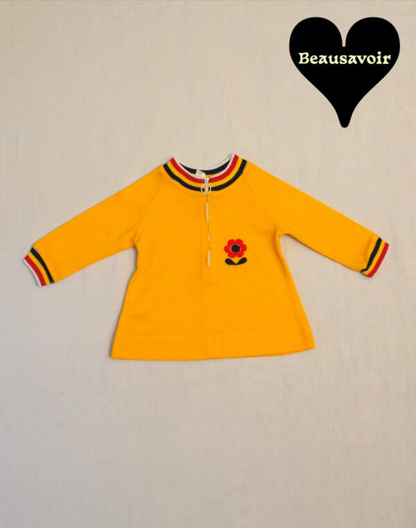 Blouse jaune fleur