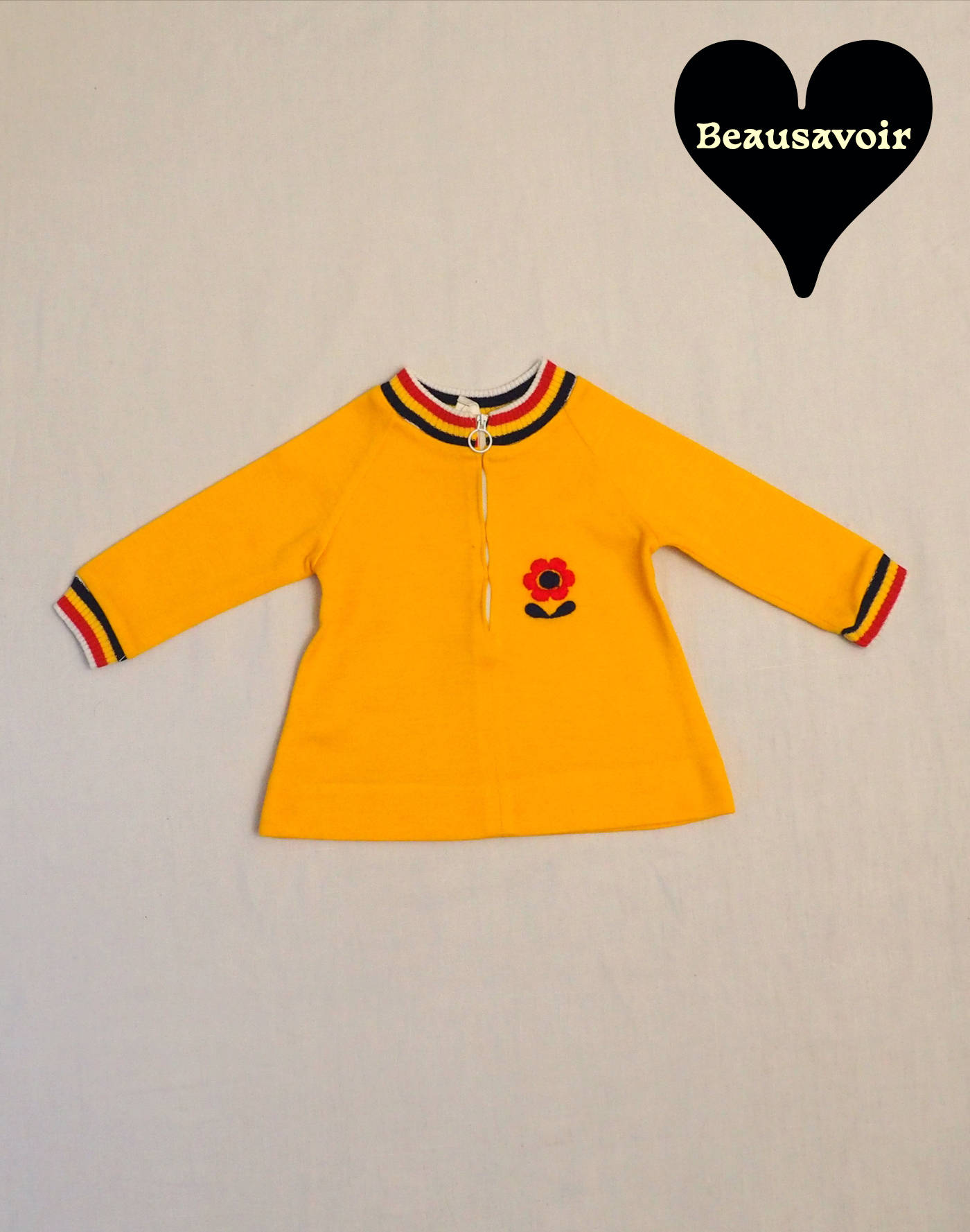 Blouse jaune fleur