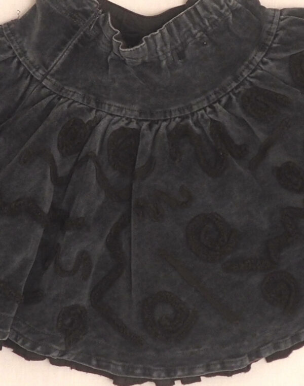 Jupe velours à motifs