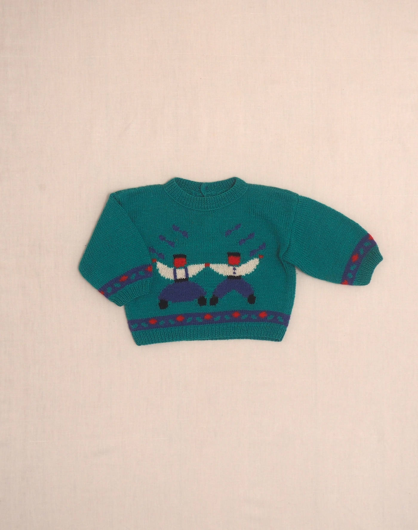 Pull danseurs tricoté main