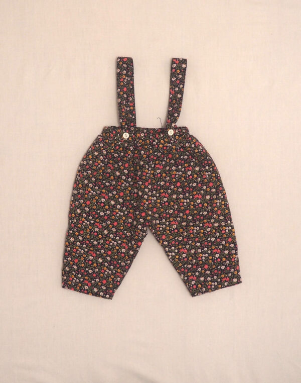 Pantalon molletonné fleuri