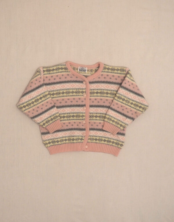 Cardigan maille jacquard