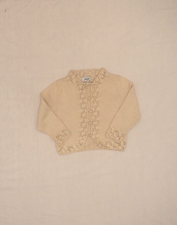 Cardigan bords ajourés