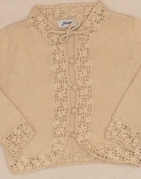 Cardigan bords ajourés