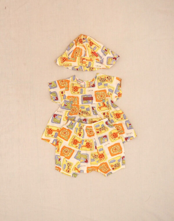 Ensemble robe, bloomer & chapeau