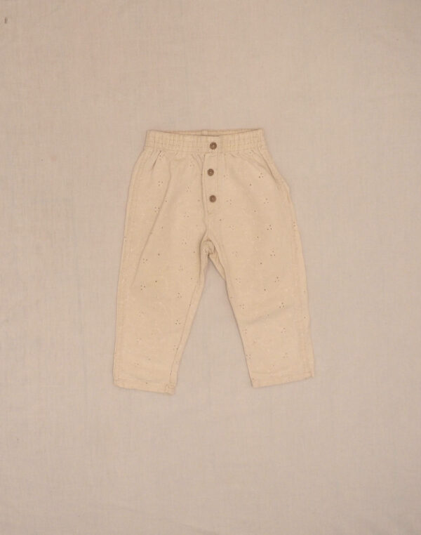 Pantalon coton ajouré