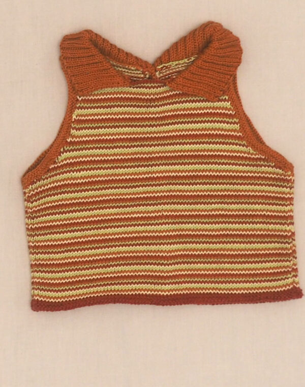 Top en tricot fait main