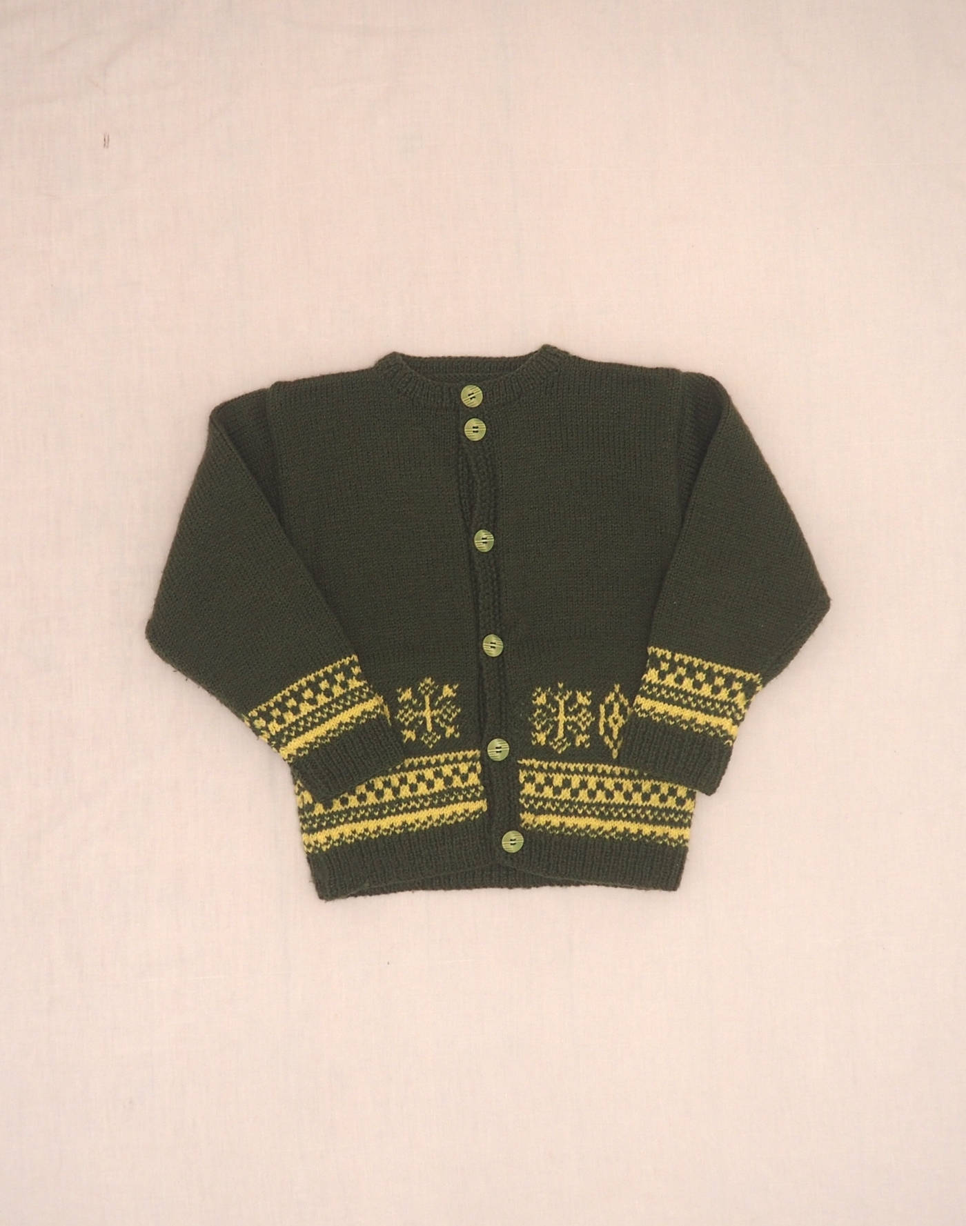 Cardigan tricoté main